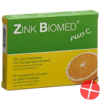 Zinc Biomed plus C Lutschtabl Orange 50 pcs