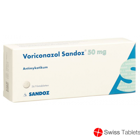 Voriconazole Sandoz Filmtabl 50 mg 56 pcs
