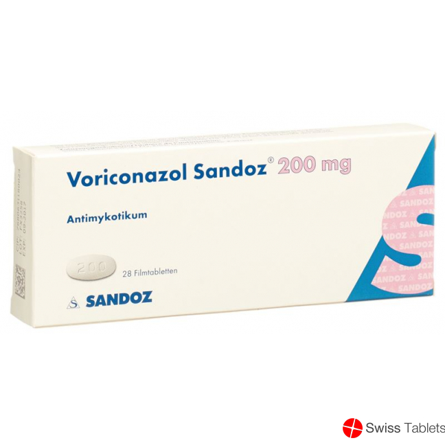 Voriconazole Sandoz Filmtabl 200 mg 28 pcs