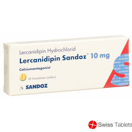 Lercanidipine Sandoz Filmtabl 10 mg 28 pcs