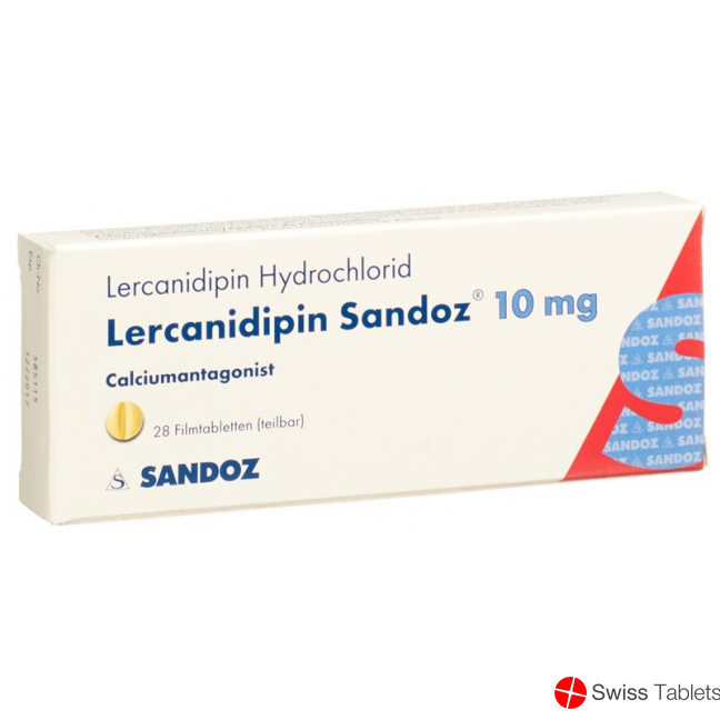 Lercanidipine Sandoz Filmtabl 10 mg 28 pcs