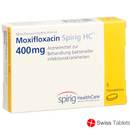 Moxifloxacin Spirig HC Filmtabl 400 mg 5 pcs