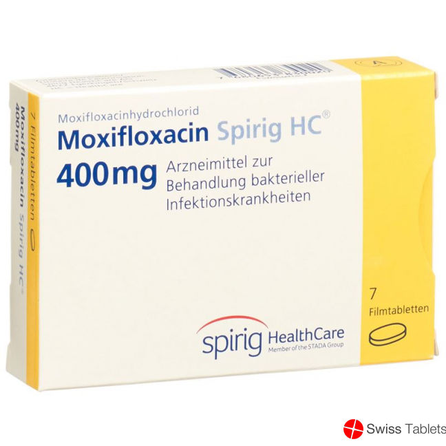 Moxifloxacin Spirig HC Filmtabl 400 mg of 7 pcs
