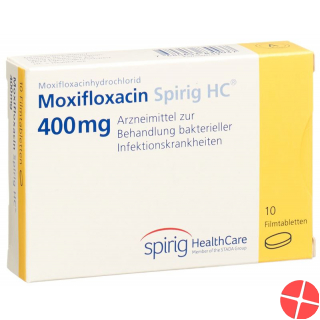 Moxifloxacin Spirig HC Filmtabl 400 mg of 10 pcs