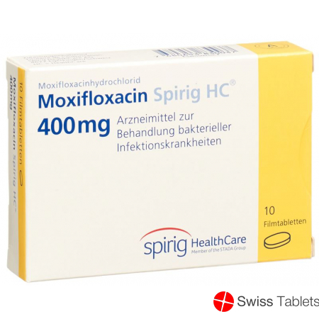 Moxifloxacin Spirig HC Filmtabl 400 mg of 10 pcs