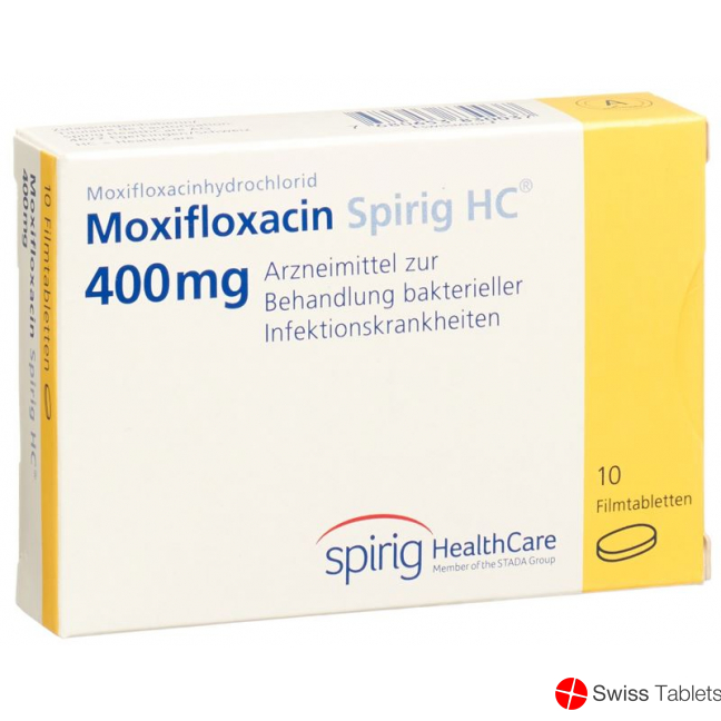 Moxifloxacin Spirig HC Filmtabl 400 mg of 10 pcs