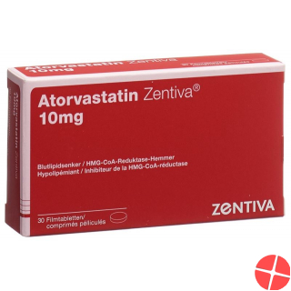 Atorvastatin 10 mg Zentiva Filmtabl 30 pcs