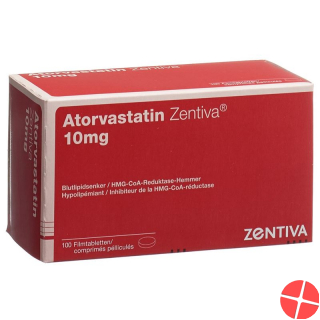 Atorvastatin 10 mg Zentiva Filmtabl 100 pcs