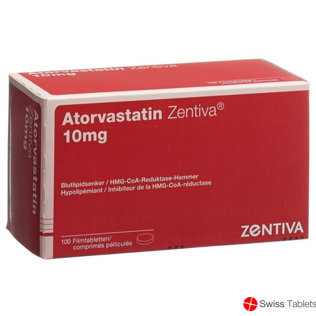 Atorvastatin 10 mg Zentiva Filmtabl 100 pcs