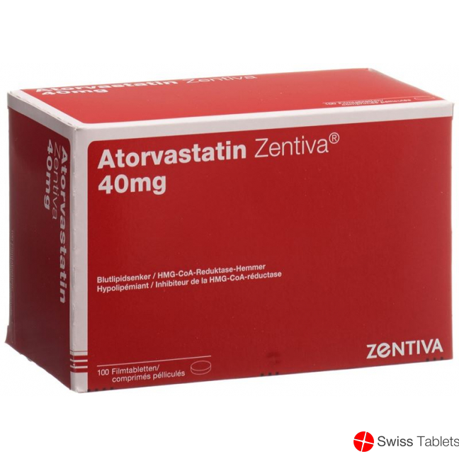 Atorvastatin 40 mg Zentiva Filmtabl 100 pcs