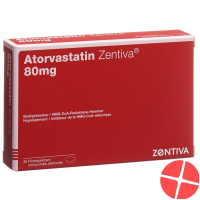 Atorvastatin 80 mg Zentiva Filmtabl 30 pcs