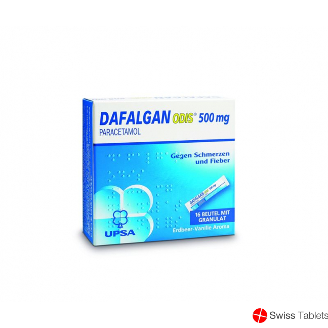 Dafalgan Odis Gran 500 mg Btl 16 pcs