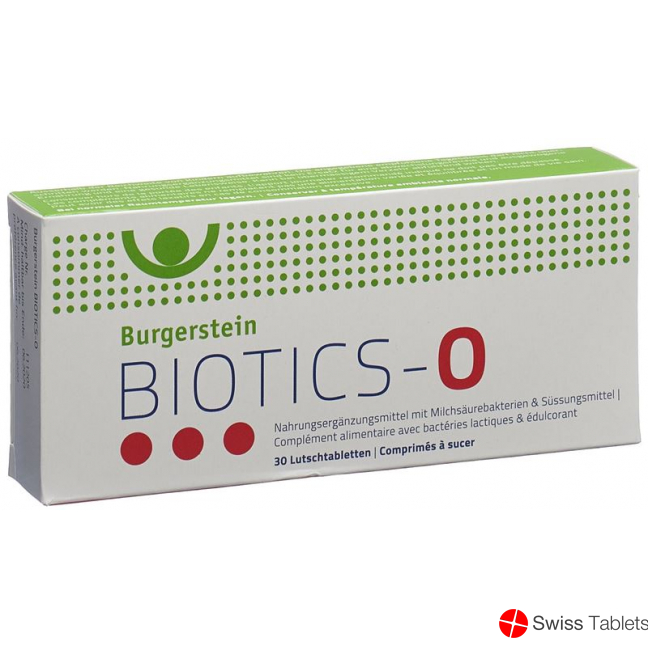 Burgerstein Biotics-O tablets Blist 30 pieces buy online