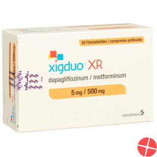Xigduo XR Filmtabl 5 mg / 500 mg 28 pcs