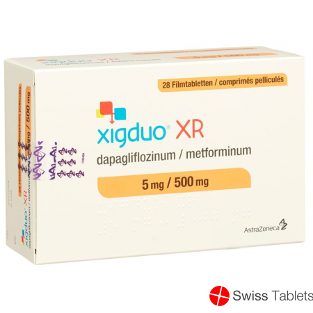 Xigduo XR Filmtabl 5 mg / 500 mg 28 pcs
