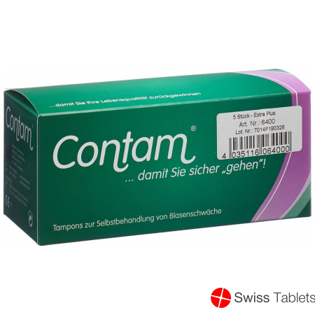 Contam Vaginaltampon 40mm Extra Plus special size 5 pcs