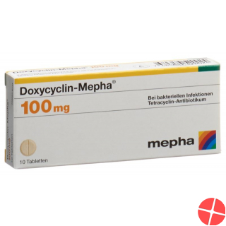 Doxycycline Mepha tbl 100 mg of 10 pcs