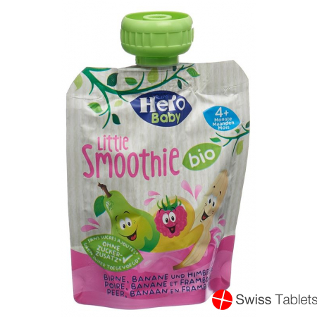 Hero Baby Organic Smoothie Pear Banana Raspberry Btl 90 g