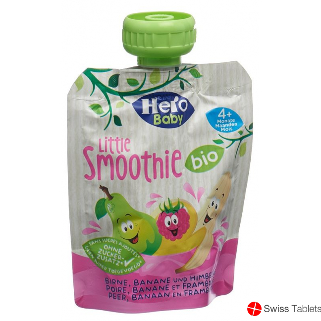 Hero Baby Organic Smoothie Pear Banana Raspberry Btl 90 g