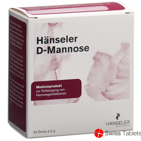 Hanseler D-Mannose 30 sticks 2 g buy online