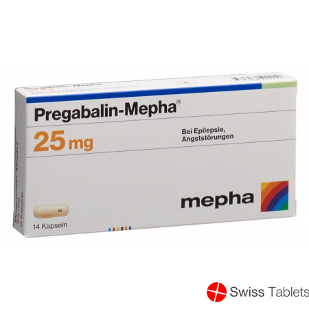 Pregabalin Mepha Kaps 25 mg 14 pcs