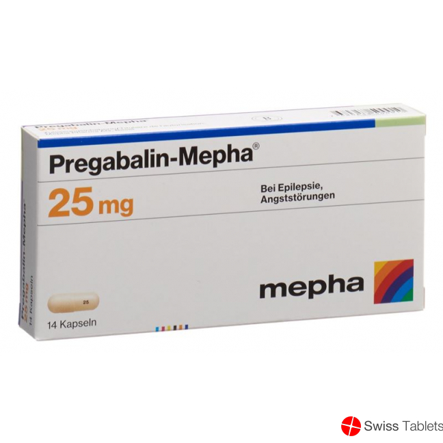Pregabalin Mepha Kaps 25 mg 14 pcs