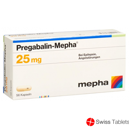 Pregabalin Mepha Kaps 25 mg 56 pcs