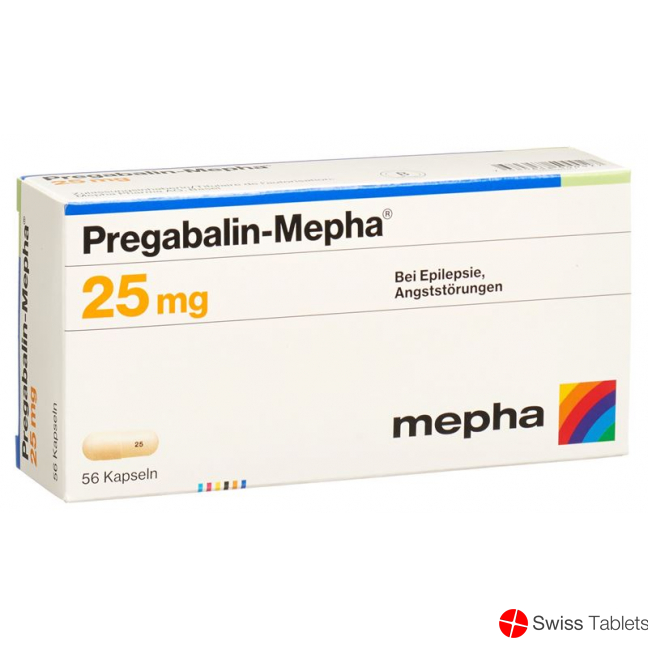 Pregabalin Mepha Kaps 25 mg 56 pcs