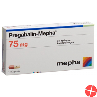 Pregabalin Mepha Kaps 75 mg 14 pcs