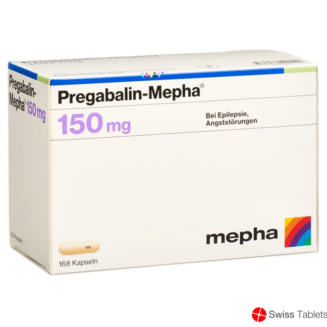 Pregabalin Mepha Kaps 150 mg 168 pcs