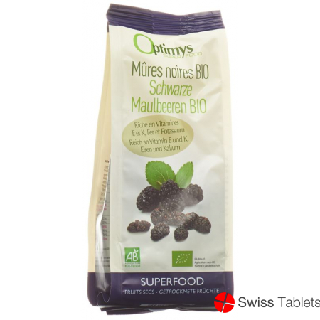 Optimys black mulberries Bio 180 g