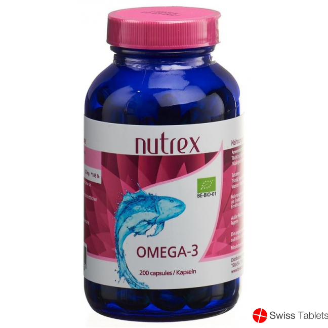 NUTREX Omega 3 fish oil Kaps 500 mg Bio Ds 200 pcs