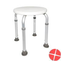 Sundo Duschocker Rund Weiss Hoehenverstellbar