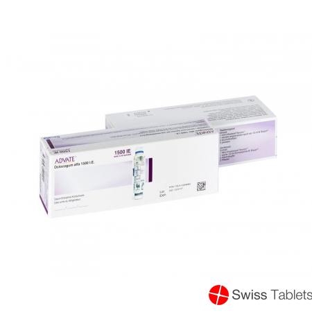 Advate Trockensub 1500 IU with solvent 2 ml Durchstf
