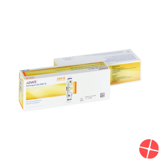 Advate Trockensub 2000 IU solvent with 5 ml Durchstf