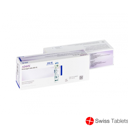 Advate Trockensub 250 IU with 2 ml solvent Durchstf