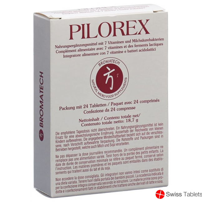 PILOREX Bromatech Tabs Blist 24 pcs
