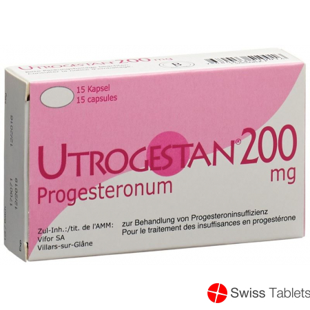 Utrogestan Kapseln 200mg (neu) 15 Stück buy online