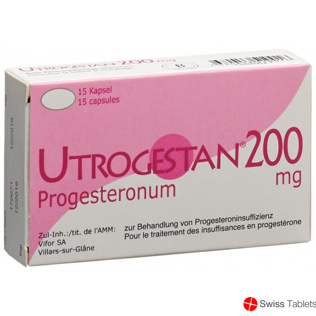 Utrogestan Kapseln 200mg (neu) 15 Stück buy online