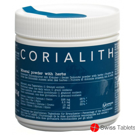 Corialith Swiss dolomite powder with herb Ds 250 g