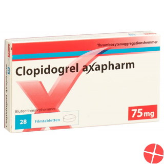 Clopidogrel Axapharm Filmtabletten 75mg 28 Stück