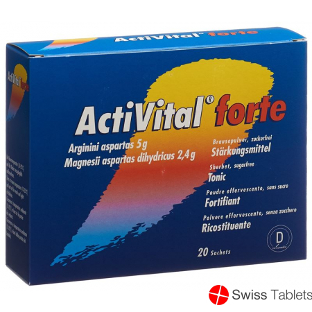 Activital Forte Brause Pulver Orange Limet Beutel 20 Stück buy online