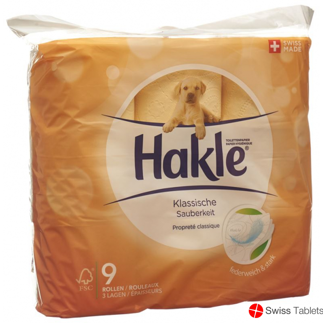 Hakle Classic cleanliness of toilet paper orange FSC 9 units