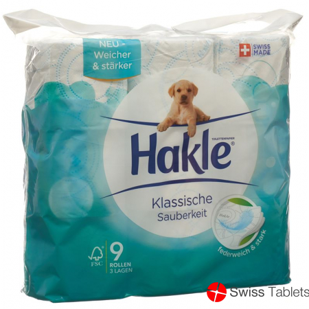 Hakle Classic cleanliness of toilet paper blue FSC 9 units
