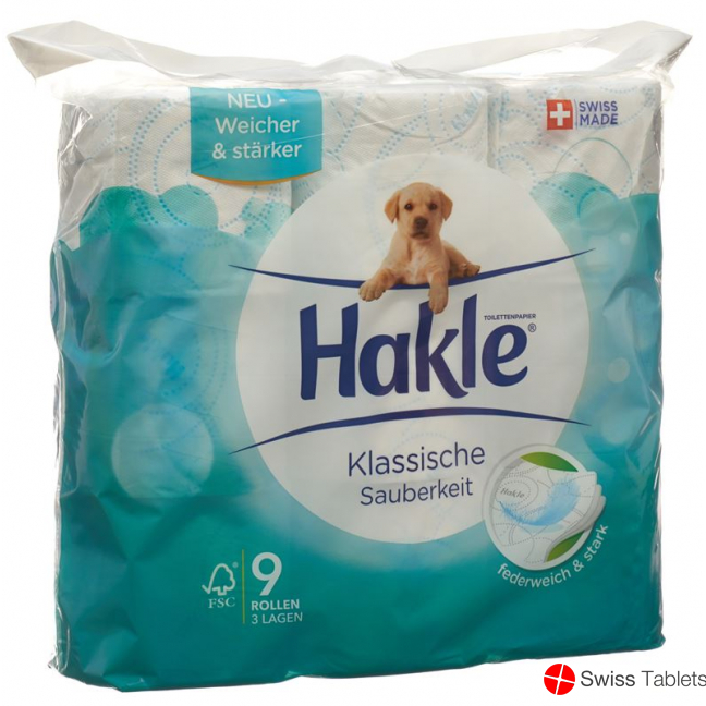 Hakle Classic cleanliness of toilet paper blue FSC 9 units