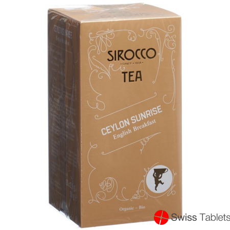 Sirocco Ceylon tea bags Sunrise 20 pcs