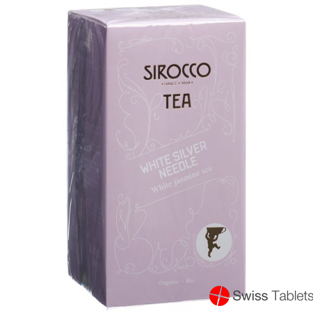 Sirocco 20 pieces teabags white silver needle