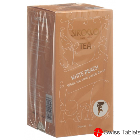Sirocco 20 white peach teabags