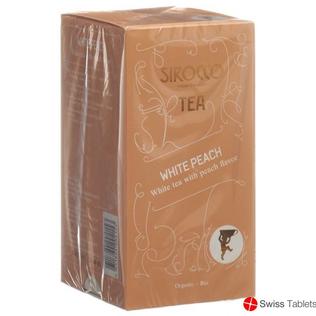 Sirocco 20 white peach teabags