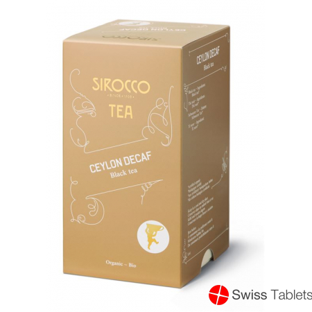 Sirocco Ceylon tea bags Decaf 20 pcs